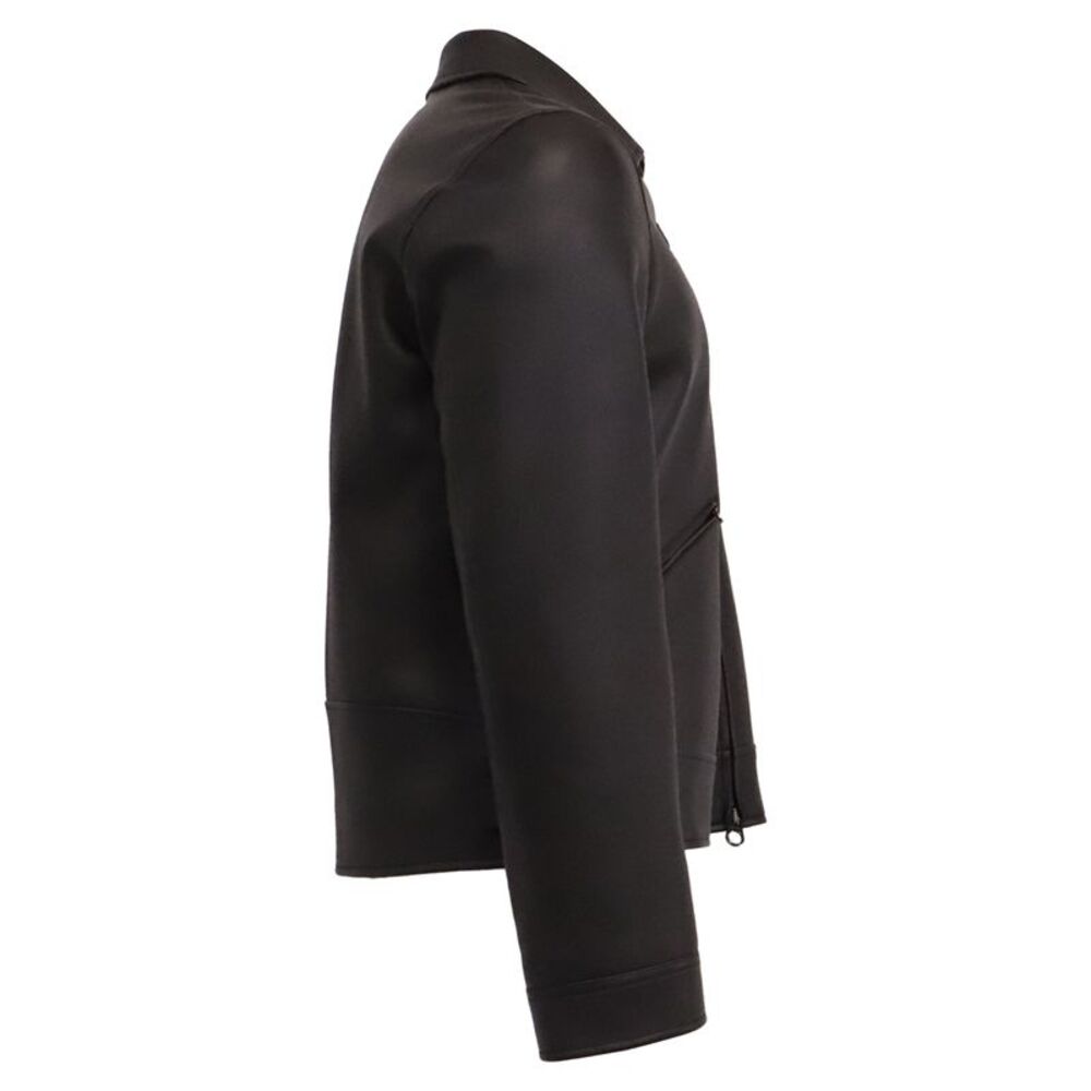 Loro Piana Yabu Hidden-Zipped Jacket in Black Calf Leather - Picture 3 of 8